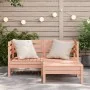 Douglas 2-seater garden sofa with solid wood footrest by , Modular outdoor sofas - Ref: Foro24-838024, Price: 155,24 €, Disco...
