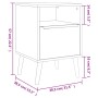 Finori Nightstand Lusk 61A Sonoma Oak 38.5x38.5x57 cm by , Nightstands - Ref: Foro24-377415, Price: 148,13 €, Discount: %
