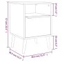 Finori Nightstand Lusk 61A Sonoma Oak 38.5x38.5x57 cm by , Nightstands - Ref: Foro24-377415, Price: 148,13 €, Discount: %