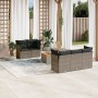 6-teiliges Gartenmöbel-Set und graue synthetische Rattankissen von , Gartensets - Ref: Foro24-3255815, Preis: 374,93 €, Rabat...