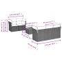 6-teiliges Gartenmöbel-Set und graue synthetische Rattankissen von , Gartensets - Ref: Foro24-3255815, Preis: 374,93 €, Rabat...
