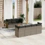 Set de sofás de jardín y cojines 8 piezas ratán sintético gris de , Conjuntos de jardín - Ref: Foro24-3255836, Precio: 478,14...