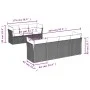 Garden sofa and cushion set 8 pieces gray synthetic rattan by , Garden sets - Ref: Foro24-3255836, Price: 477,79 €, Discount: %