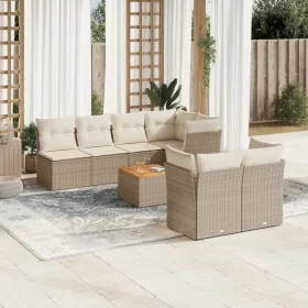 8-teiliges Set aus beigem Synthetik-Rattan-Gartensofa und Kissen von , Gartensets - Ref: Foro24-3255848, Preis: 518,64 €, Rab...