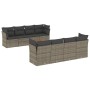 9-teiliges Gartenmöbel-Set und graue synthetische Rattankissen von , Gartensets - Ref: Foro24-3255857, Preis: 545,14 €, Rabat...