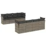 Set de muebles de jardín 9 pzas y cojines ratán sintético gris de , Conjuntos de jardín - Ref: Foro24-3255857, Precio: 536,62...