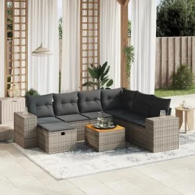 8-piece garden sofa set and gray synthetic rattan cushions by , Garden sets - Ref: Foro24-3265190, Price: 486,63 €, Discount: %