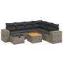 8-piece garden sofa set and gray synthetic rattan cushions by , Garden sets - Ref: Foro24-3265190, Price: 486,63 €, Discount: %