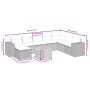 9-teiliges Gartensofa-Set mit beigen synthetischen Rattankissen von , Gartensets - Ref: Foro24-3265209, Preis: 581,14 €, Raba...