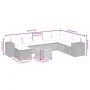 9-teiliges Gartensofa-Set mit beigen synthetischen Rattankissen von , Gartensets - Ref: Foro24-3265209, Preis: 617,78 €, Raba...