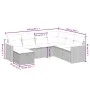 7-teiliges Gartensofa-Set mit grauen PE-Rattan-Kissen von , Gartensets - Ref: Foro24-3265330, Preis: 406,05 €, Rabatt: %