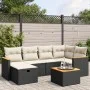 Set de comedor de jardín 7 pzas y cojines ratán sintético negro de , Conjuntos de jardín - Ref: Foro24-3265305, Precio: 396,4...