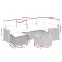 Set de comedor de jardín 7 pzas y cojines ratán sintético negro de , Conjuntos de jardín - Ref: Foro24-3265305, Precio: 396,4...