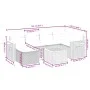 Garden sofa set with beige cushions mix 7 pieces PE rattan by , Garden sets - Ref: Foro24-3265525, Price: 436,88 €, Discount: %