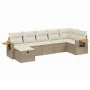 7-piece garden sofa set and beige synthetic rattan cushions by , Garden sets - Ref: Foro24-3265531, Price: 515,77 €, Discount: %