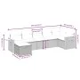 7-teiliges Gartensofa-Set und beigefarbene synthetische Rattankissen von , Gartensets - Ref: Foro24-3265531, Preis: 515,77 €,...