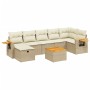 Garden sofa set with beige cushions 8 pcs PE rattan by , Garden sets - Ref: Foro24-3265538, Price: 553,84 €, Discount: %