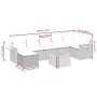 Gartensofa-Set mit beigen Kissen 8 Stück PE-Rattan von , Gartensets - Ref: Foro24-3265538, Preis: 566,59 €, Rabatt: %