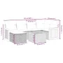 7-teiliges Garten-Essset und schwarze Kissen aus synthetischem Rattan von , Gartensets - Ref: Foro24-3265739, Preis: 406,58 €...