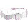 Set de comedor de jardín 7 pzas y cojines ratán sintético negro de , Conjuntos de jardín - Ref: Foro24-3265739, Precio: 397,0...
