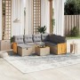 Garden sofa set with beige cushions mix 8 pieces PE rattan by , Garden sets - Ref: Foro24-3265770, Price: 473,19 €, Discount: %
