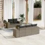 6-piece garden furniture set and gray synthetic rattan cushions by , Modular outdoor sofas - Ref: Foro24-3222299, Price: 444,...