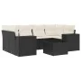 7-piece garden dining set and black synthetic rattan cushions by , Modular outdoor sofas - Ref: Foro24-3222315, Price: 463,01...