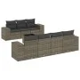 8-piece garden sofa set and gray synthetic rattan cushions by , Modular outdoor sofas - Ref: Foro24-3222329, Price: 538,43 €,...