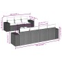 8-piece garden sofa set and gray synthetic rattan cushions by , Modular outdoor sofas - Ref: Foro24-3222329, Price: 521,51 €,...