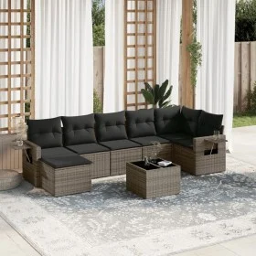 8-piece garden sofa set and gray synthetic rattan cushions by , Garden sets - Ref: Foro24-3220489, Price: 462,23 €, Discount: %