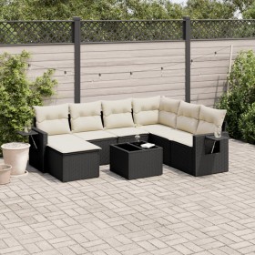 8-teiliges Gartensofa-Set und schwarze synthetische Rattankissen von , Gartensets - Ref: Foro24-3220505, Preis: 429,83 €, Rab...