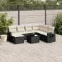 8-piece garden sofa set and black synthetic rattan cushions by , Garden sets - Ref: Foro24-3220505, Price: 467,54 €, Discount: %
