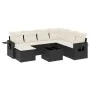 8-piece garden sofa set and black synthetic rattan cushions by , Garden sets - Ref: Foro24-3220505, Price: 467,54 €, Discount: %
