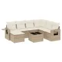 Garden sofa set with beige cushions 8 pcs PE rattan by , Garden sets - Ref: Foro24-3220507, Price: 523,29 €, Discount: %