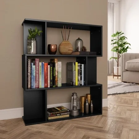 Estantería/divisor madera contrachapada negro 80x24x96 cm de vidaXL, Librerías y estanterías - Ref: Foro24-800082, Precio: 54...