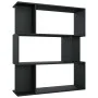 Estantería/divisor madera contrachapada negro 80x24x96 cm de vidaXL, Librerías y estanterías - Ref: Foro24-800082, Precio: 54...