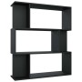 Schwarzes Sperrholzregal/Trennwand, 80 x 24 x 96 cm von vidaXL, Bücherregale und Regale - Ref: Foro24-800082, Preis: 55,25 €,...