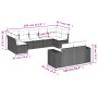 9-piece garden sofa set with beige synthetic rattan cushions by , Garden sets - Ref: Foro24-3223017, Price: 606,45 €, Discoun...