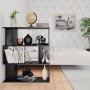 Schwarzes Sperrholzregal/Trennwand, 80 x 24 x 96 cm von vidaXL, Bücherregale und Regale - Ref: Foro24-800082, Preis: 55,25 €,...