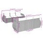 7-piece garden sofa set with gray PE rattan cushions by , Garden sets - Ref: Foro24-3224898, Price: 473,58 €, Discount: %