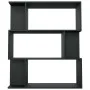 Estantería/divisor madera contrachapada negro 80x24x96 cm de vidaXL, Librerías y estanterías - Ref: Foro24-800082, Precio: 54...