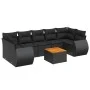 8-teiliges Gartensofa-Set und schwarze synthetische Rattankissen von , Gartensets - Ref: Foro24-3224914, Preis: 569,85 €, Rab...