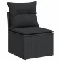 8-teiliges Gartensofa-Set und schwarze synthetische Rattankissen von , Gartensets - Ref: Foro24-3224914, Preis: 569,85 €, Rab...