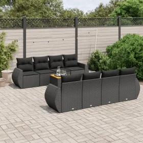 8-piece garden sofa set and black synthetic rattan cushions by , Garden sets - Ref: Foro24-3224921, Price: 631,56 €, Discount: %