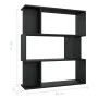 Estantería/divisor madera contrachapada negro 80x24x96 cm de vidaXL, Librerías y estanterías - Ref: Foro24-800082, Precio: 54...