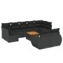 Garden sofa set 10 pieces with black synthetic rattan cushions by , Garden sets - Ref: Foro24-3225152, Price: 642,92 €, Disco...