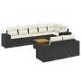 8-piece garden sofa set and black synthetic rattan cushions by , Garden sets - Ref: Foro24-3225531, Price: 541,86 €, Discount: %