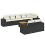 8-piece garden sofa set and black synthetic rattan cushions by , Garden sets - Ref: Foro24-3225531, Price: 590,99 €, Discount: %