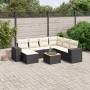8-piece garden sofa set and black synthetic rattan cushions by , Garden sets - Ref: Foro24-3225559, Price: 430,83 €, Discount: %