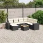 8-piece garden sofa set and black synthetic rattan cushions by , Garden sets - Ref: Foro24-3225559, Price: 469,58 €, Discount: %